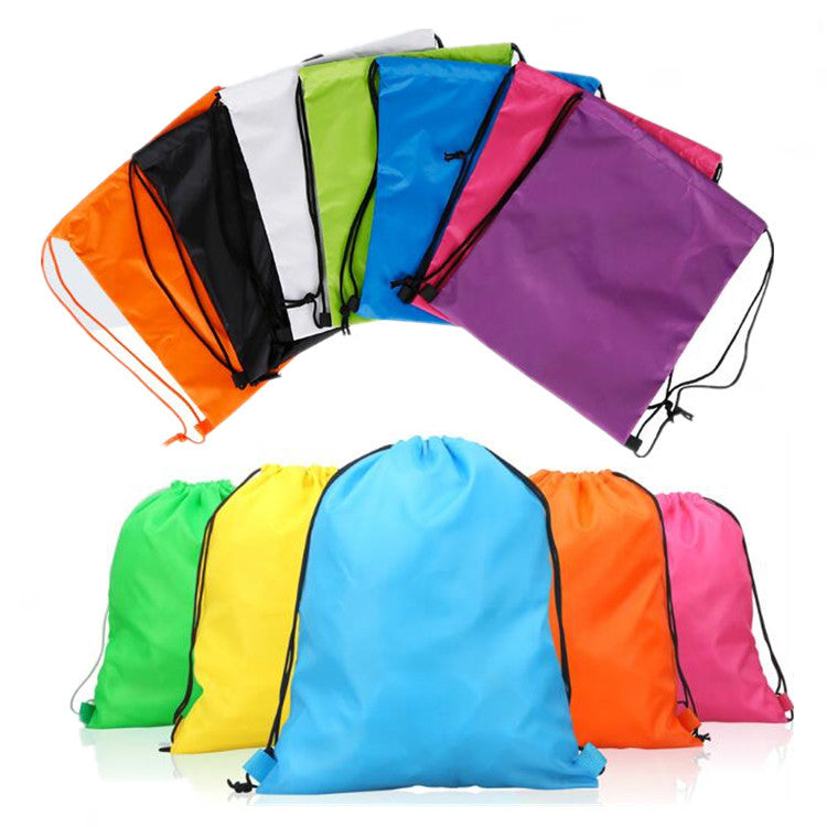 11.8 x 15.7" 210D Polyester Drawstring Backpack for Party Gym Sport Trip