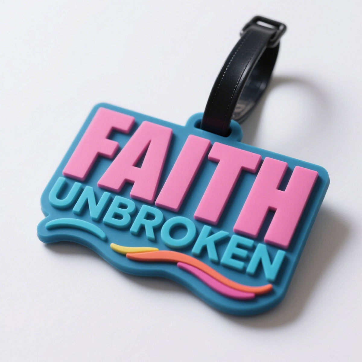 Custom 3D Embossed PVC Identifier Card Holder Label Travel Bag Tag