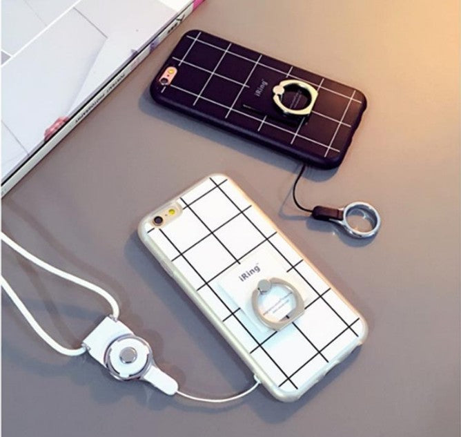 Phone Case w/Finger Buckle For Smart Phone