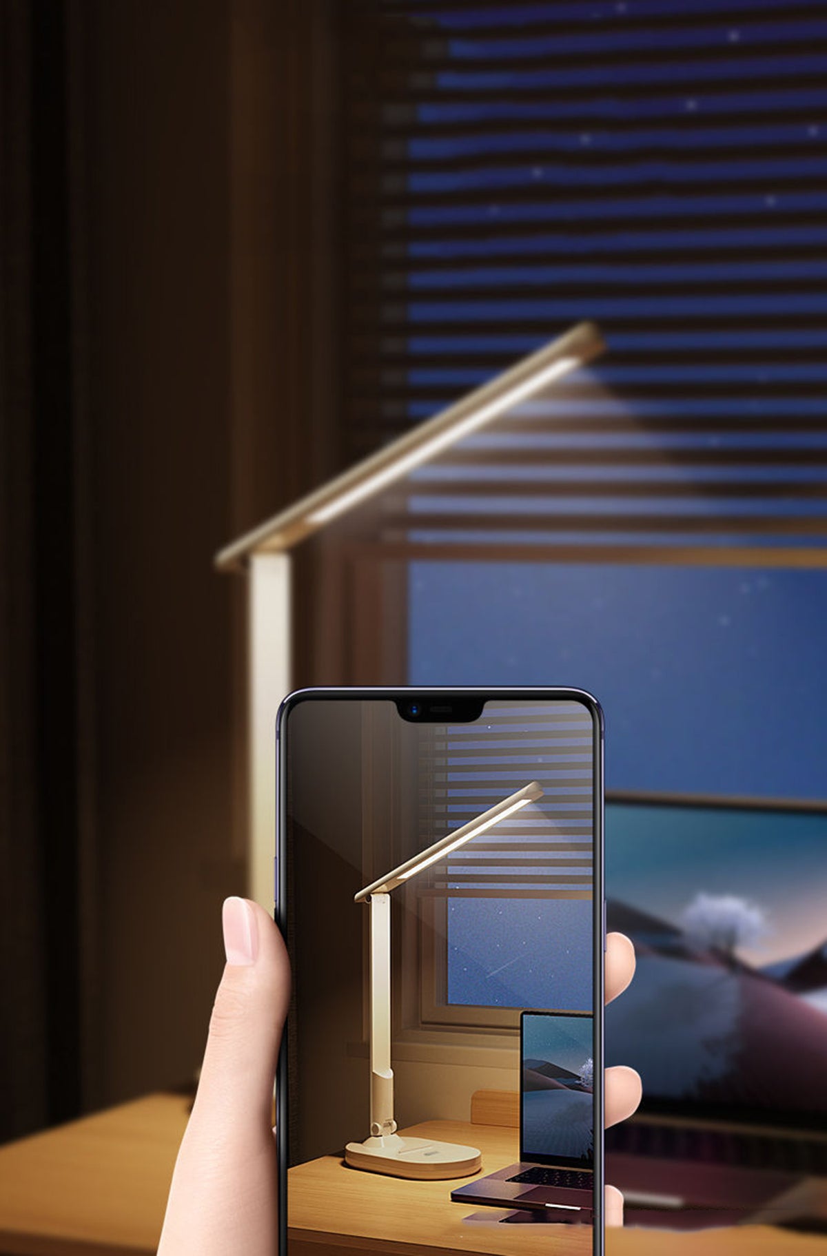 LED Desk Lamp 3 Brightness Level W/Touch Switch, Battery Operated Lamp Rechargeable Lamp