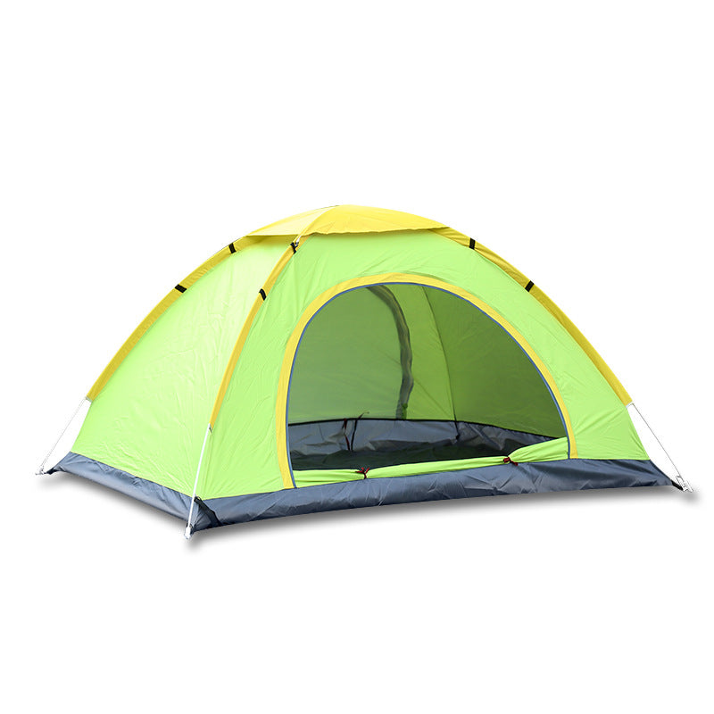 Automatic Dome Tent Portable Cabana Beach Tent W/Double Doors Fits 4 People(Carry Bag Included)