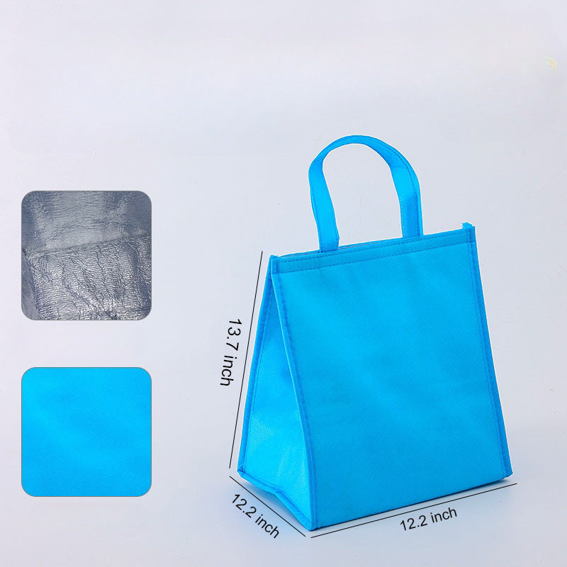 Aluminum Foil Insulated Cooler Bag Blue 8"