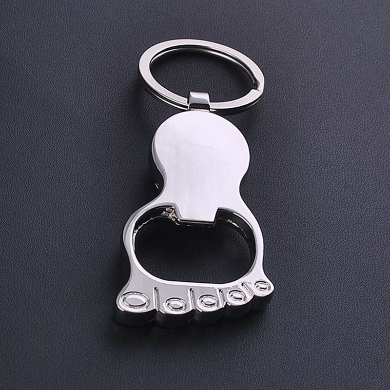 Little Foot Shape Key Holder w/Bottle Opener & Compass