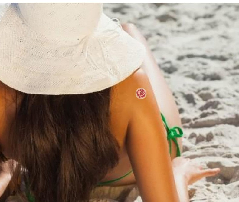 16Pcs / Sheets Sunburn Alert Sticker Butterfly Shape Detection Reminder UV Stickers for Sunscreen