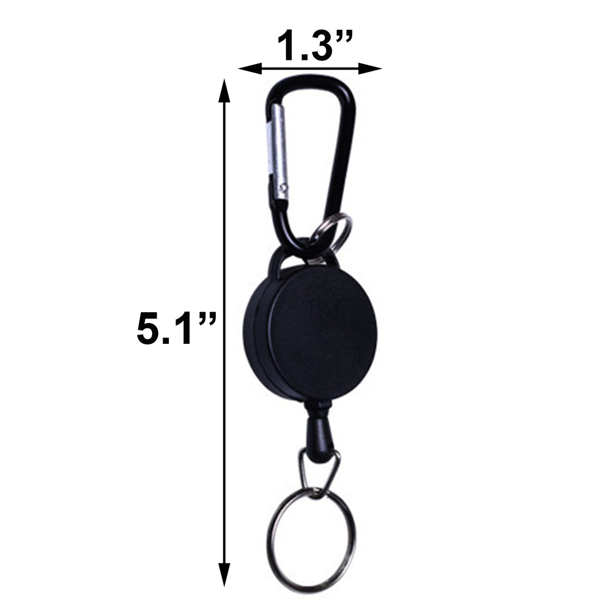 Outdoor Retractable Badge Reel Key Holder ID Badge Clip