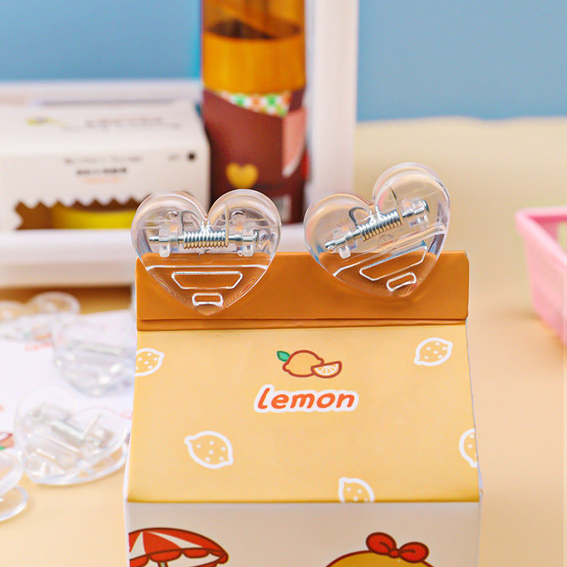 Heart Shape Paper Clip Book Clips Bookmark