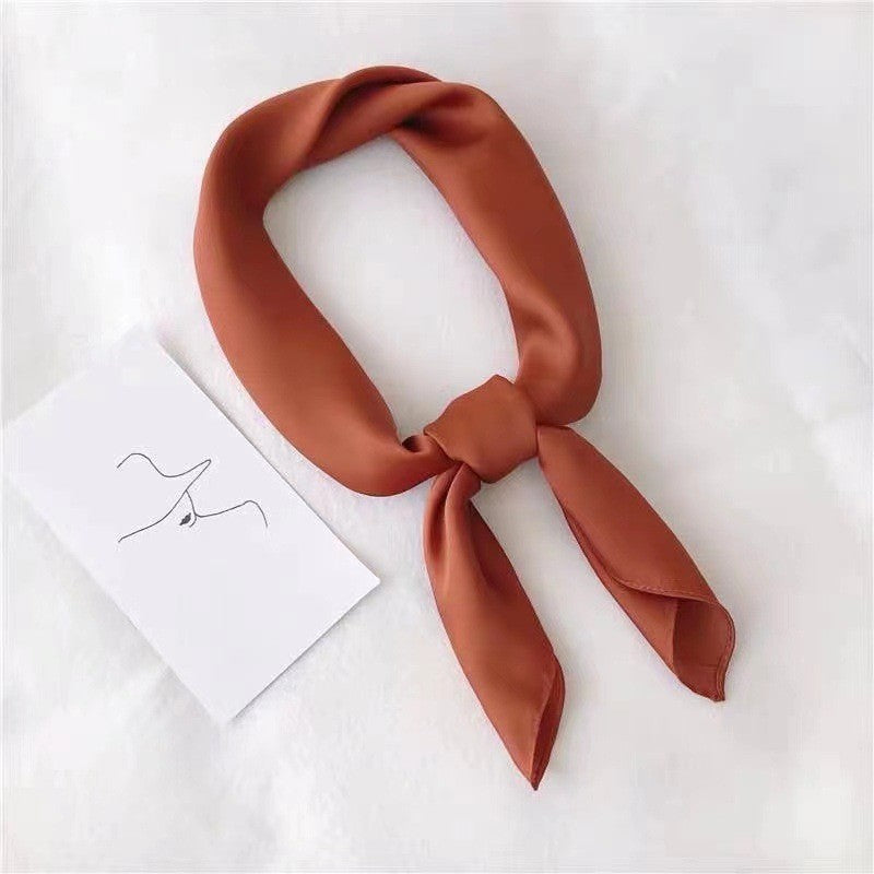28" x 28" Caramel Scarf Neck Scarves Kerchief Neckerchief Handbags Wrap Scarf #64