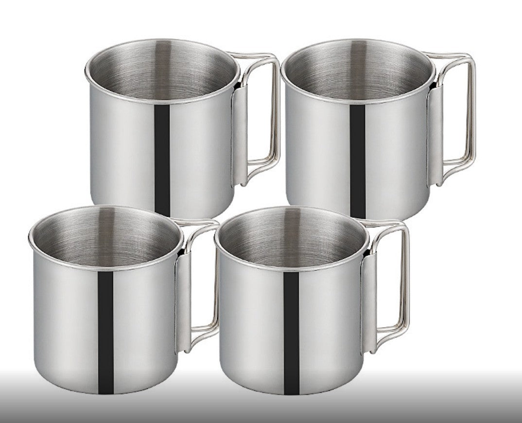 12 OZ Stainless Steel Cup Travel Mug w/Carabiner Handle
