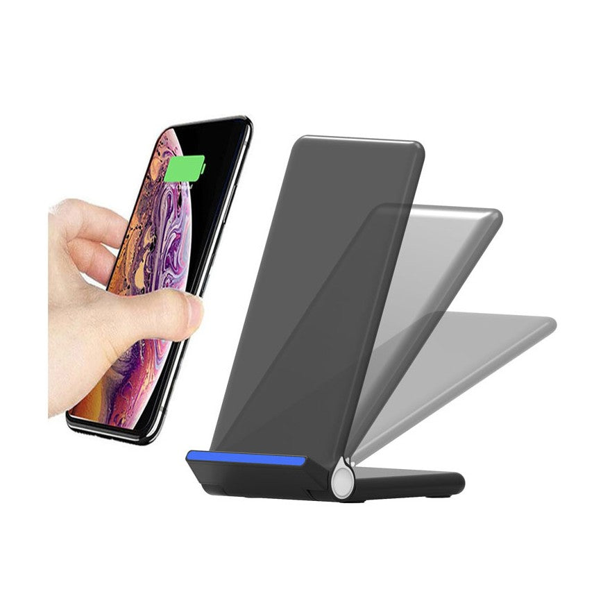 10W Hot Selling Foldable 2 In 1 Charging Wireless Charger Phone Stand