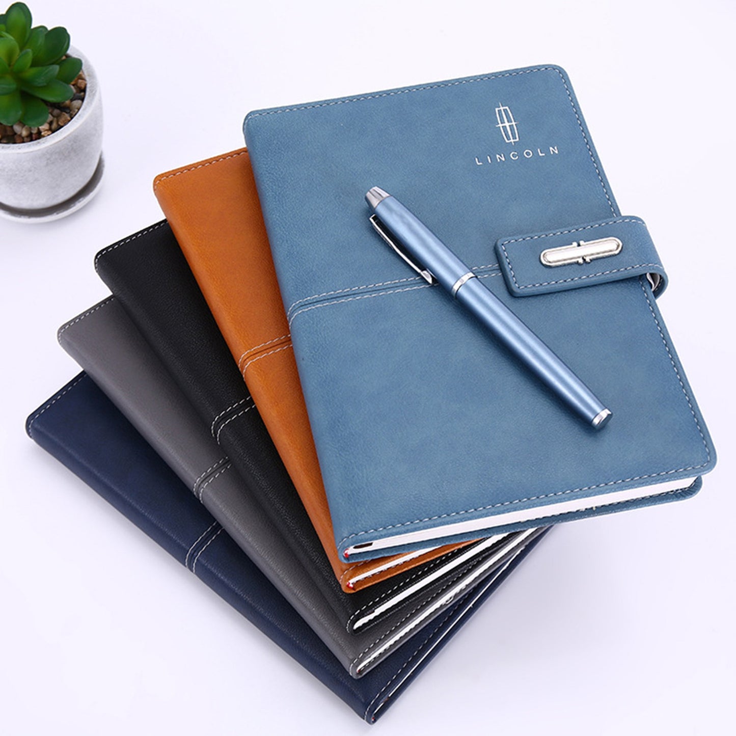 A5 PU Leather Journal with Magnetic Buckle 224 Pages 100Gsm Paper