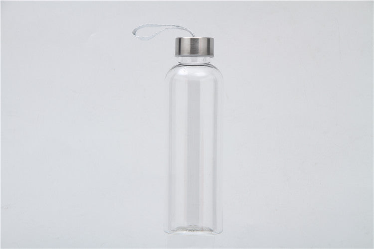 18 Oz. Clear Plastic Water Bottles With Carrying Strap