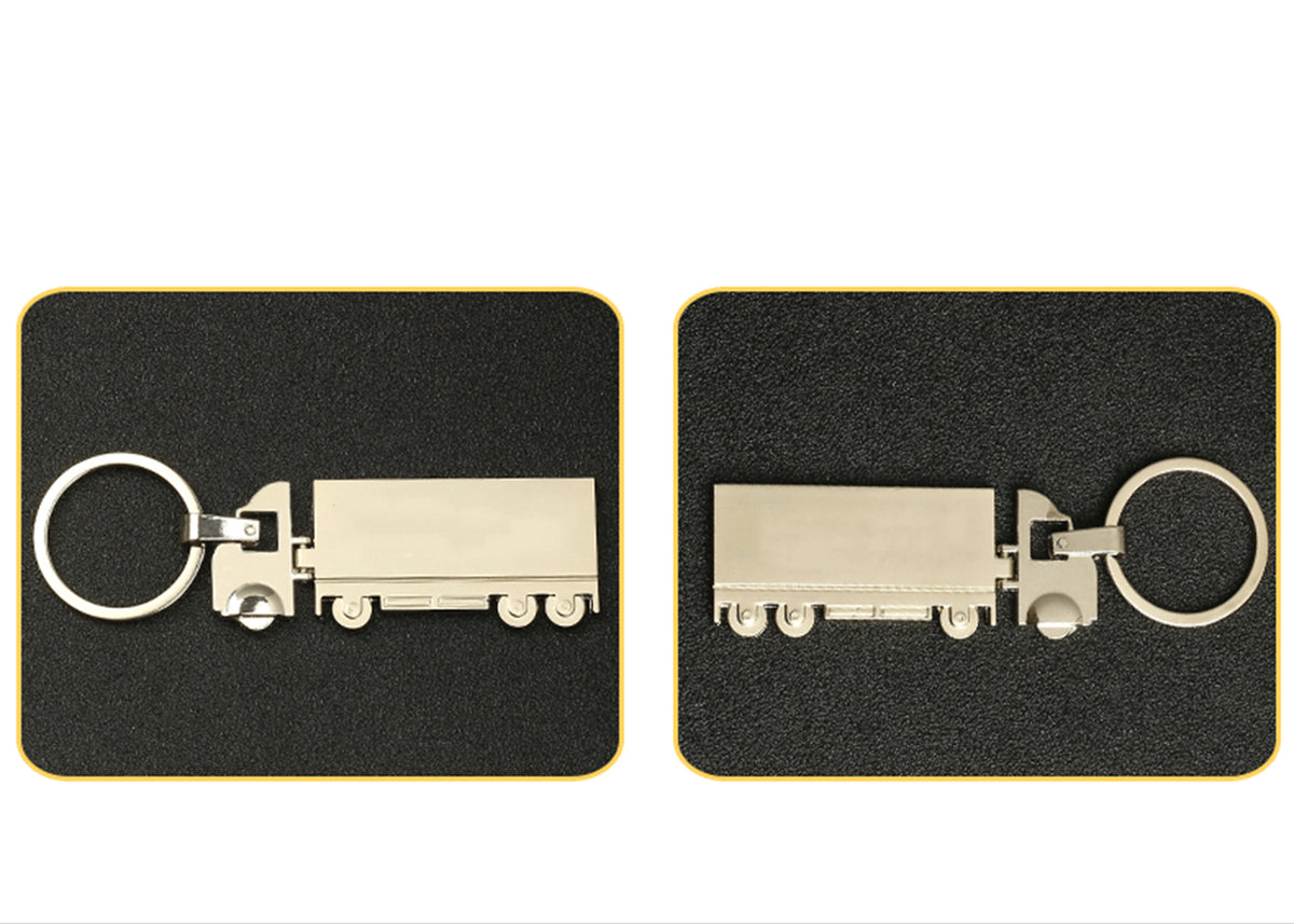 Mini Metal Truck Keychain