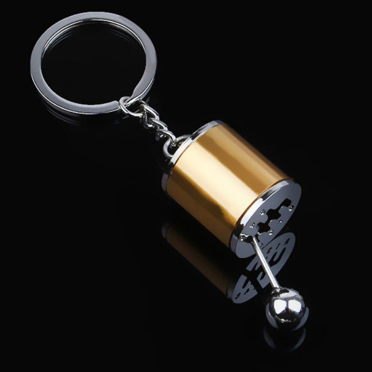 Six Speed Manual Transmission Shift Gearbox Keychain Toy Automotive Part Car Key Tag