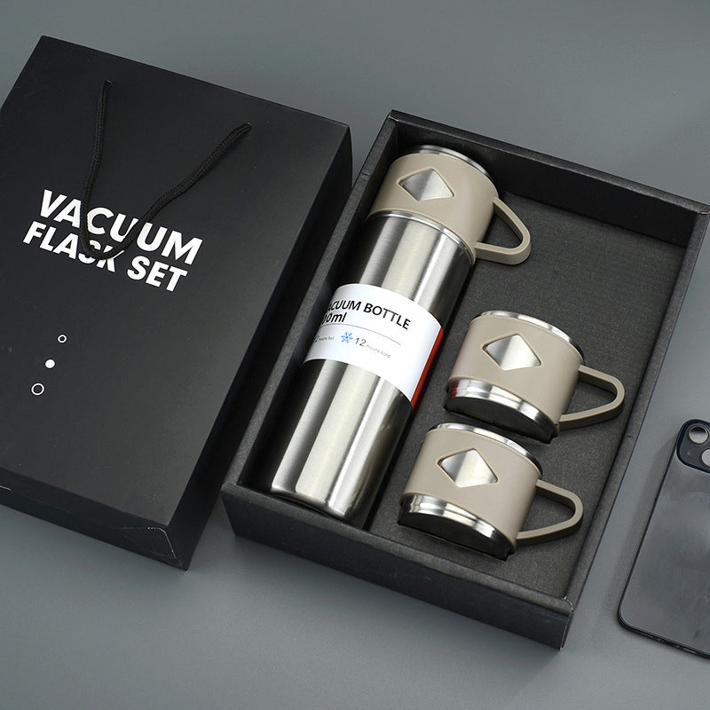 23 Oz/700ml 304 Stainless Steel Vacuum Insulated Bottle Thermal Bottle Gift Set