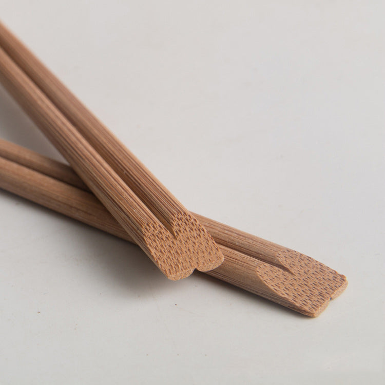Carbonized Chopstick Disposable Chop Sticks Fast Food Chopsticks 0.197 x 8.274" W/ Paper Packing