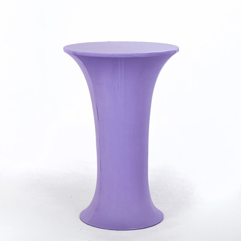 35 x 43" Spandex Cocktail Table Cover, Custom Printed Table Cover With Round Base