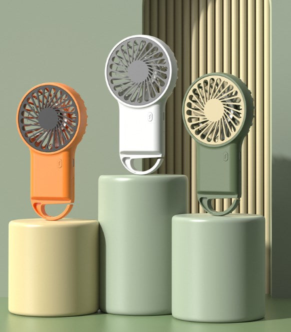 Rechargeable Mini Handheld Fan Phone Holder With Adjustable Wind Speed