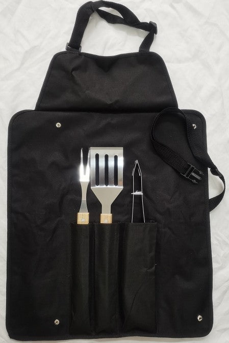 Portable Three Pieces BBQ Set Apron Packing Bag