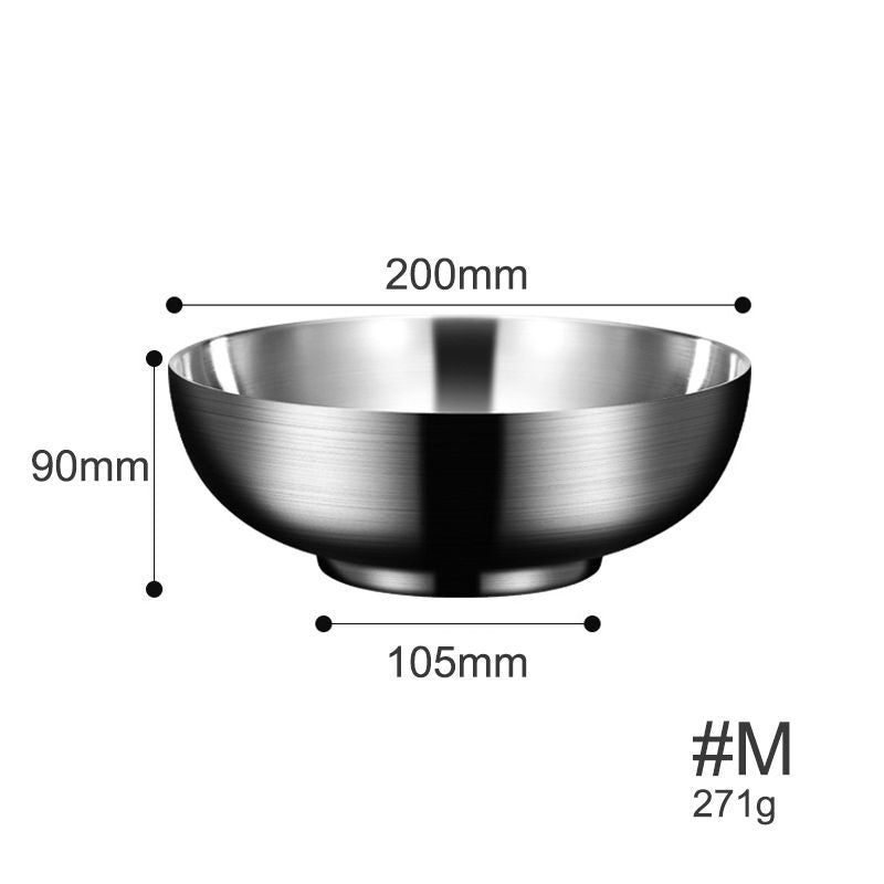 #M 7.88" Thickened Stainless Steel Metal Bowl