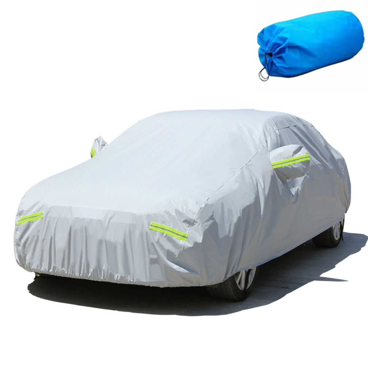 PEVA Size #YM Silver Weatherproof Car Cover