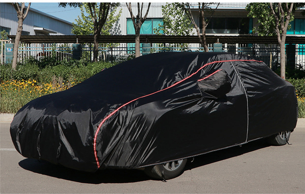 DuPont Oxford Size #2S Black Weatherproof Car Cover
