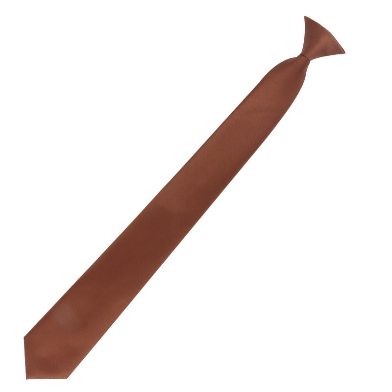 #5 Pure Color Clip-On Uniform Tie