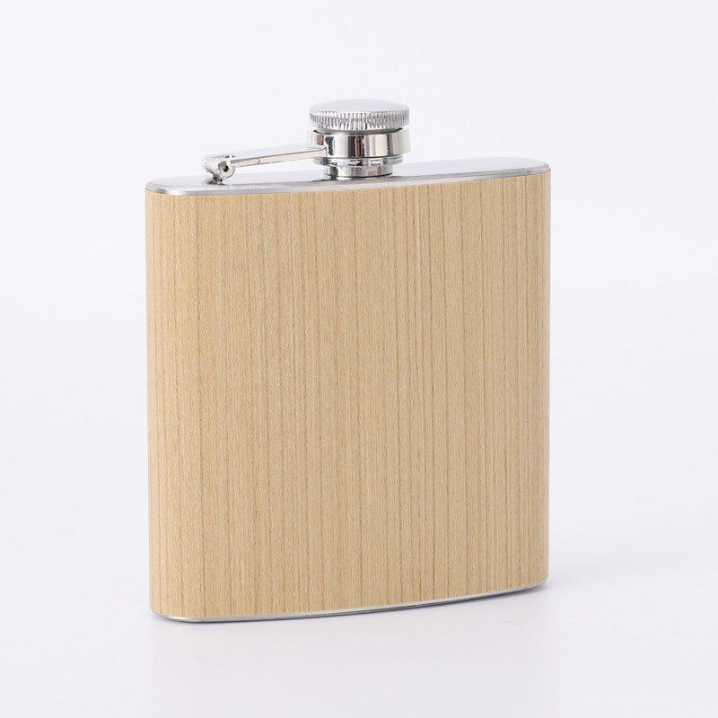 #3 Wooden PU Stainless Steel Cup Pint Cup 6 OZ Shot Cup