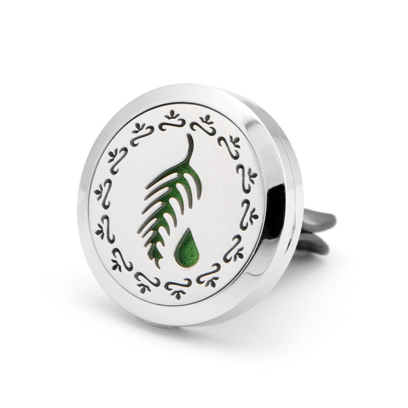 Leaf Car Essential Oil Diffuser Vent Clip Stainless Steel