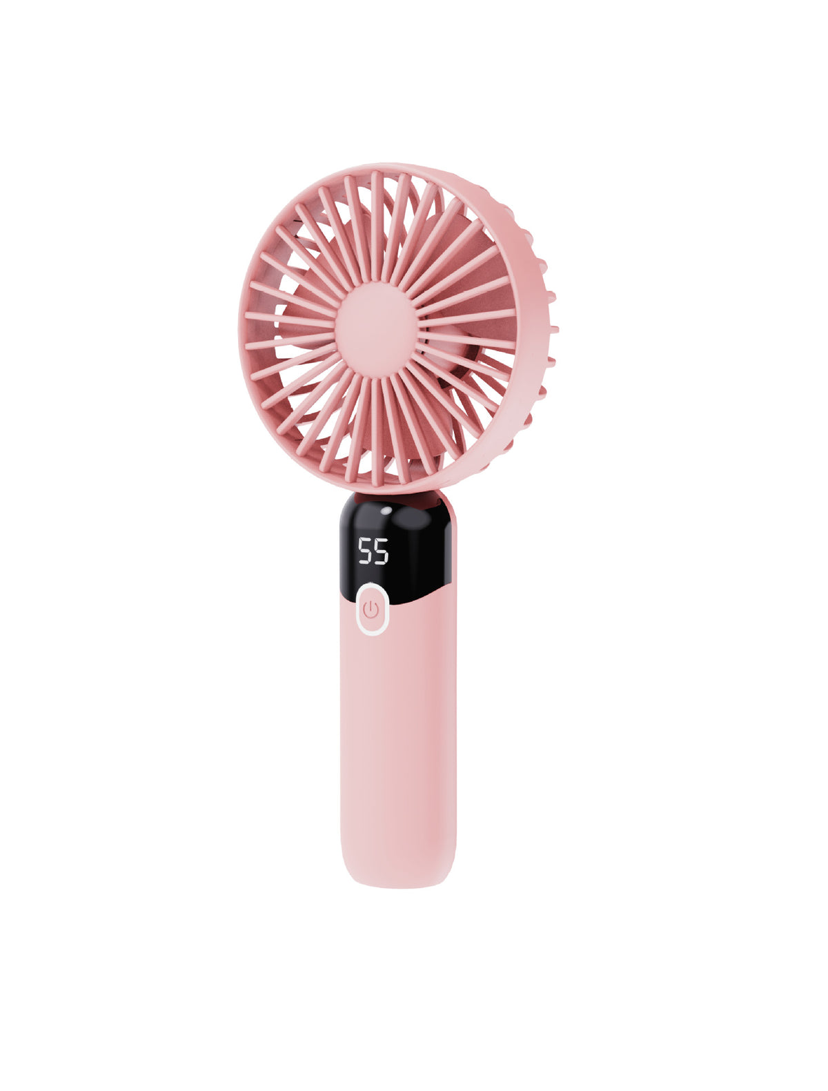 Portable Handheld Fan, Personal Fan with LED Display, Desk Fan Rechargeable with 6 speed