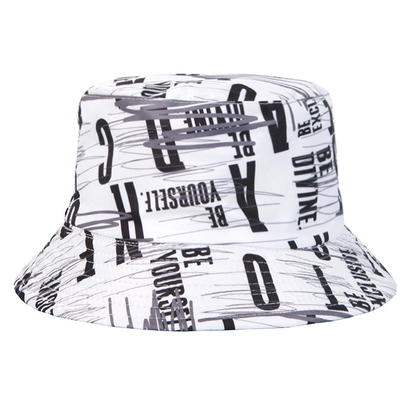 #3 Creative Letter Graffiti Pattern Basin Cap Bucket Hat