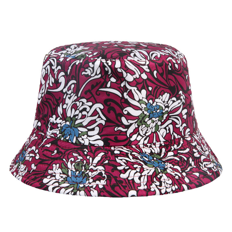 #21 Geometric Tie-dye Pattern Basin Cap Bucket Hat