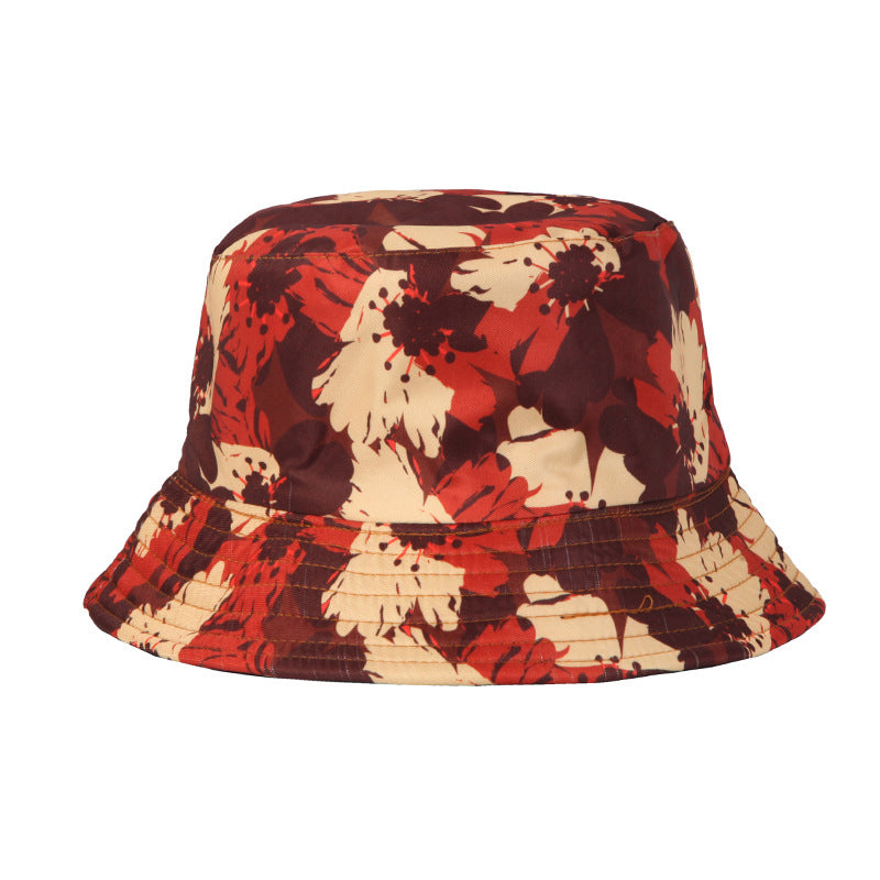 #38 Geometric Tie-dye Pattern Basin Cap Bucket Hat