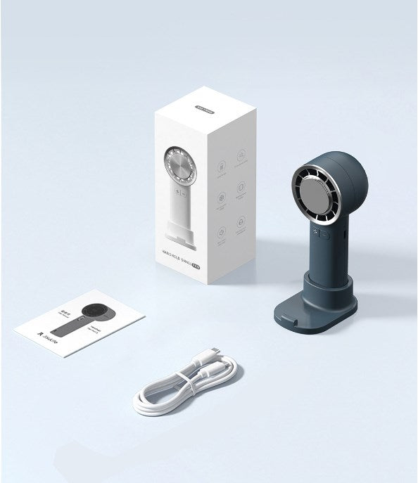 Mini Handheld Fan Rechargeable Portable Small Cold Compress Fan Desk Fan 3 Levels Wind Speed