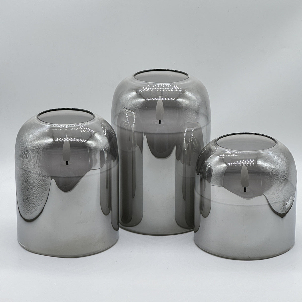 Electronic Remote-Controlled Timer Candle Set (3-Piece)