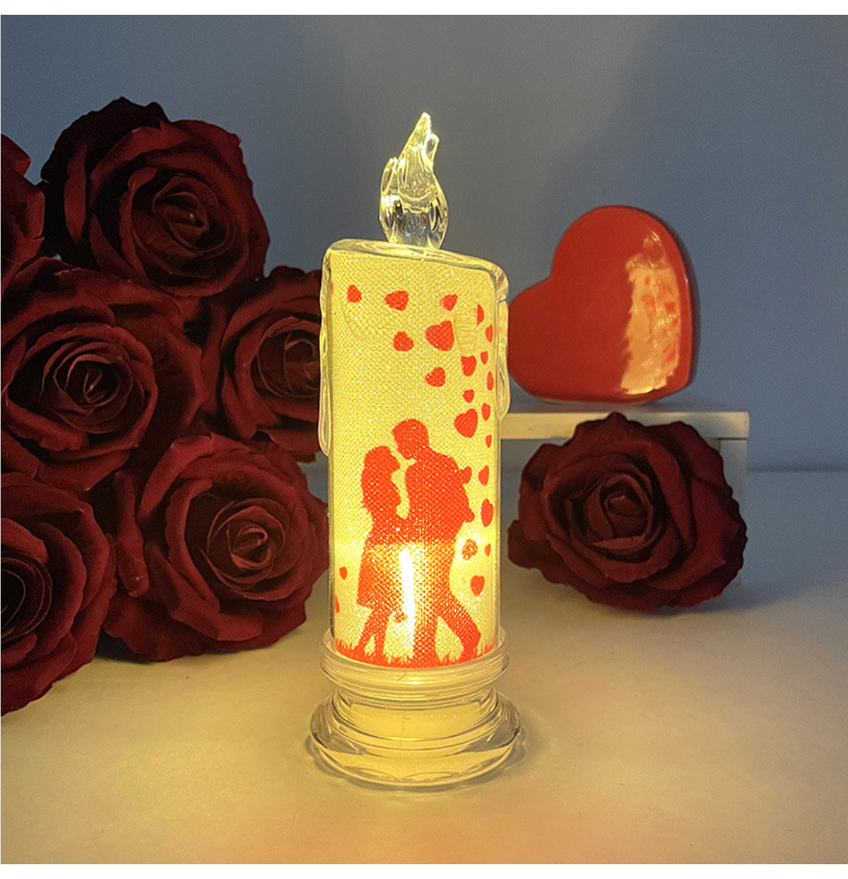 Electronic Candle LED Light W/ Candlesticks