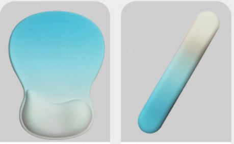 Gradient Silicone Typing Keyboard Hand Rest Pads Set