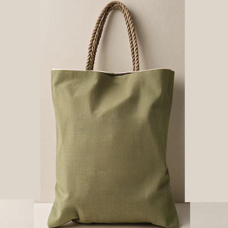 Green Canvas Tote