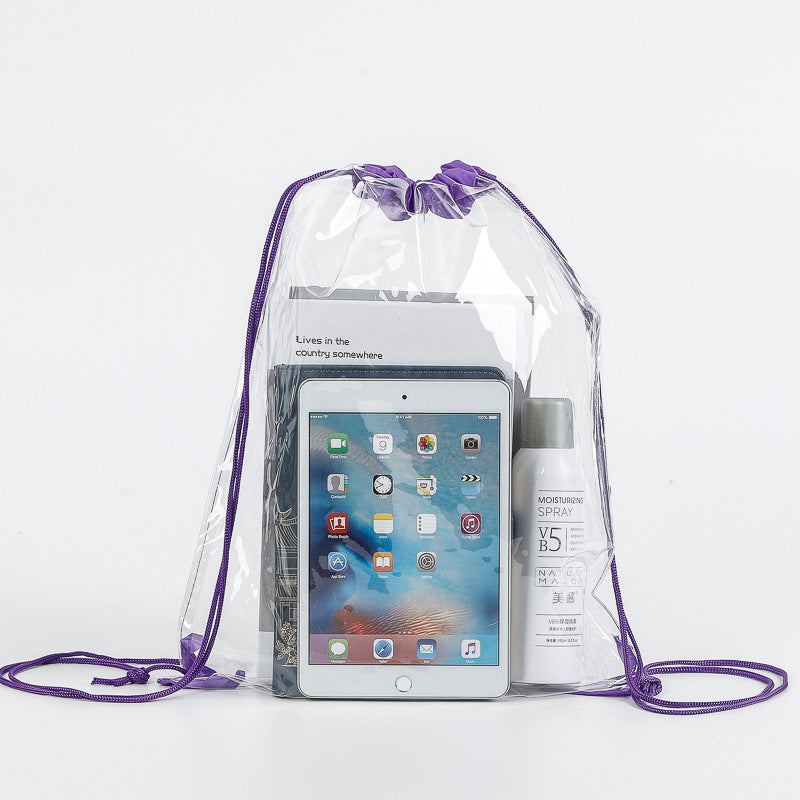 PVC Clear Drawstring Bag
