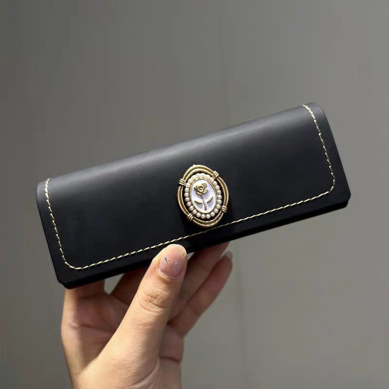 PU Leather Glasses Case Hard Shell Anti Scratch
