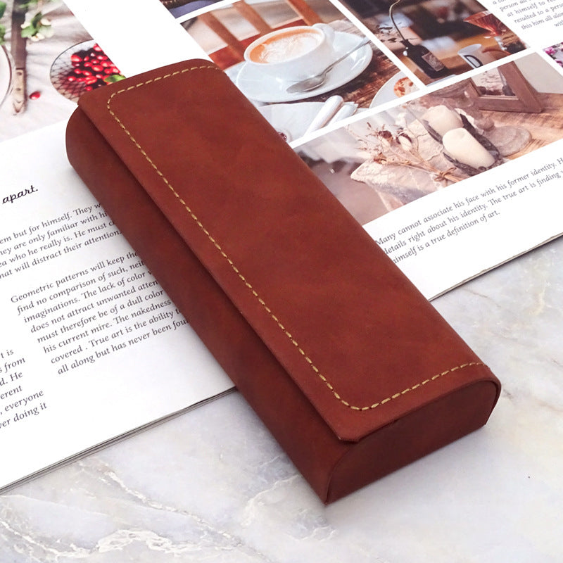 Vintage PU Leather Glasses Case