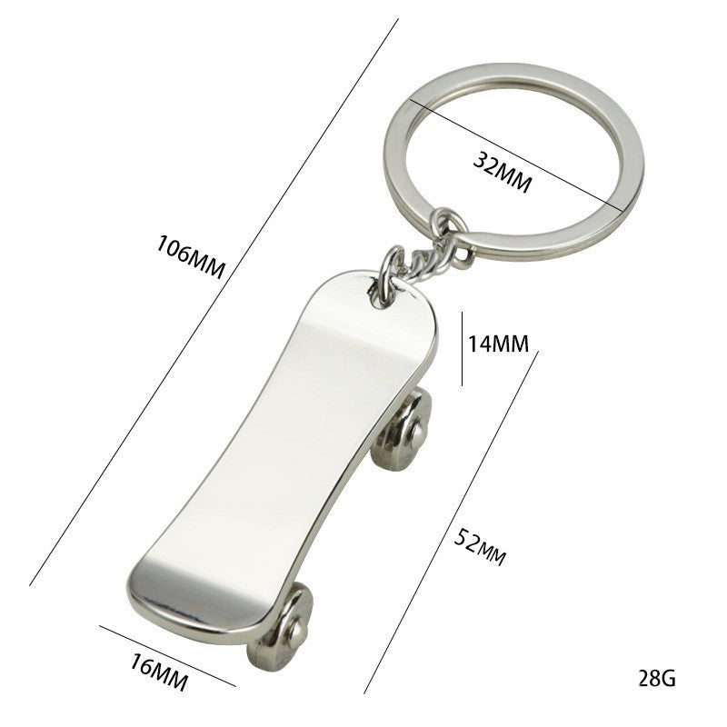 Zinc Alloy Scooter Keychain