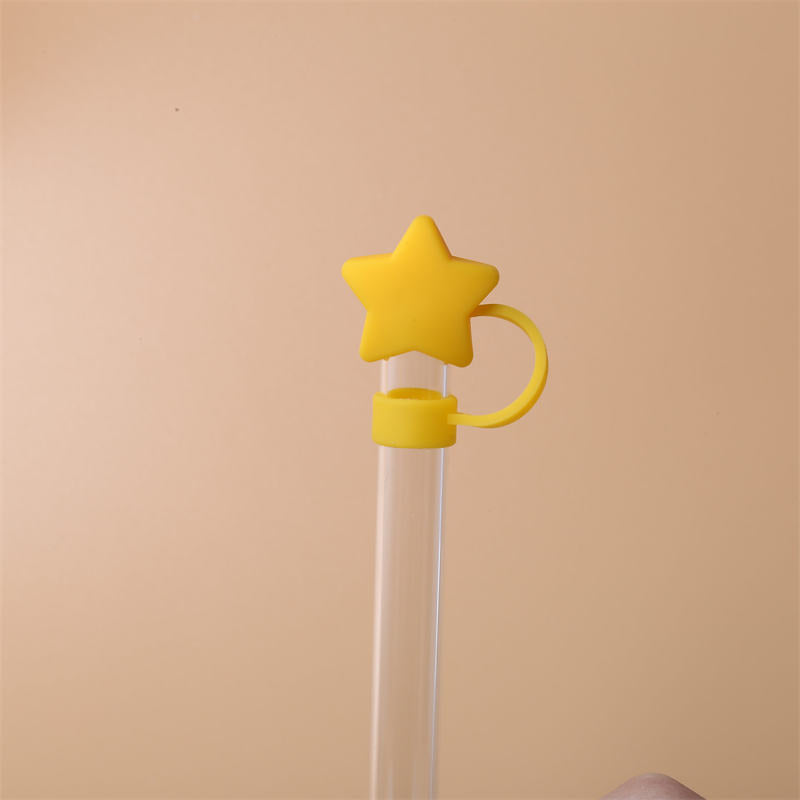 Star Shape Silicone Straw Covers Cap