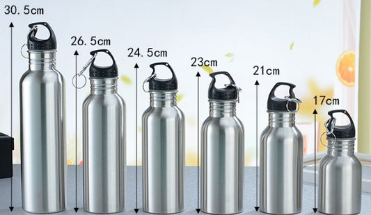 18/8 stainless steel water bottle -25 oz- with Carabiner