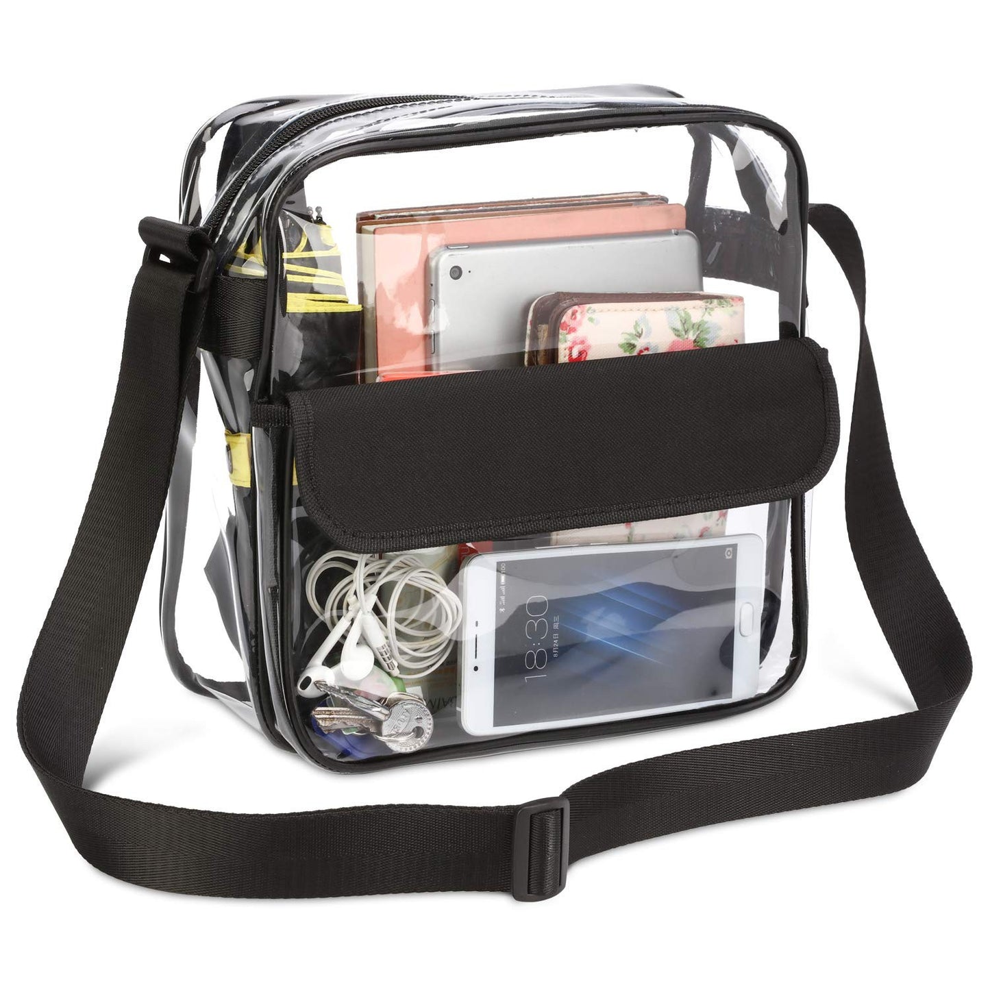 PVC Transparent Crossbody Bag Single Shoulder Bag