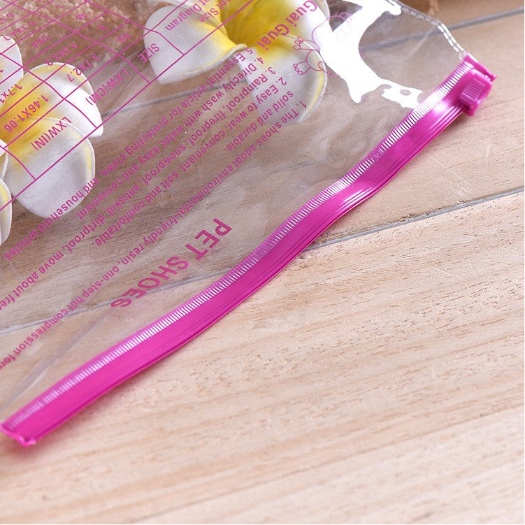 Transparent Storage Bag Waterproof Zip-Lock Seal Storage Bag Makeup Packing Pouch