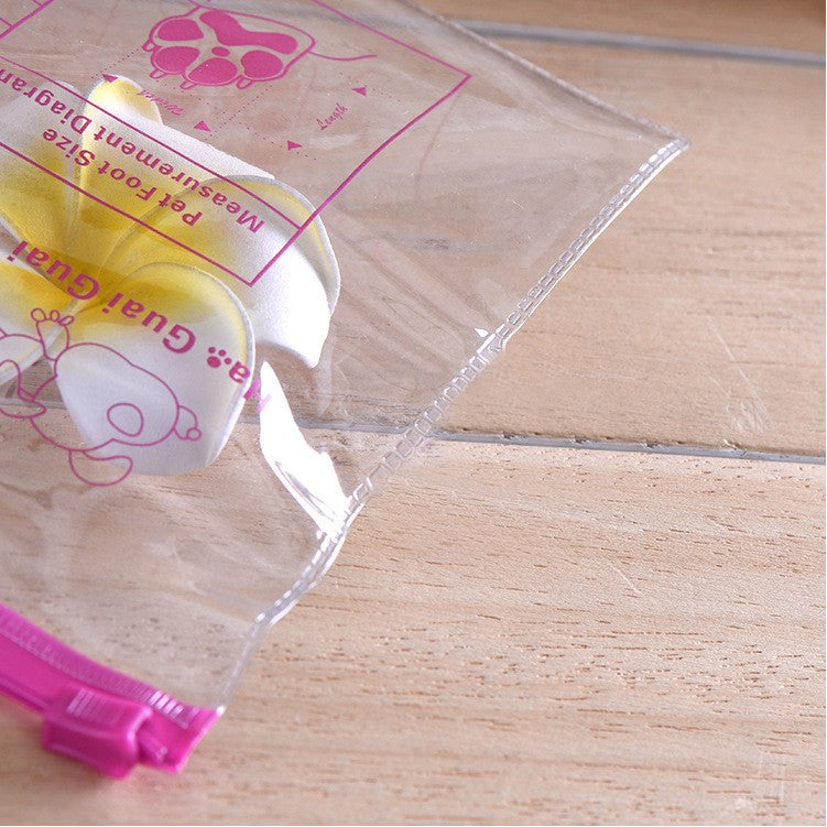 Transparent Storage Bag Waterproof Zip-Lock Seal Storage Bag Makeup Packing Pouch