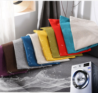 19.7 x 19.7" Premium Square Linen Throw Pillowcase With Hidden Zipper