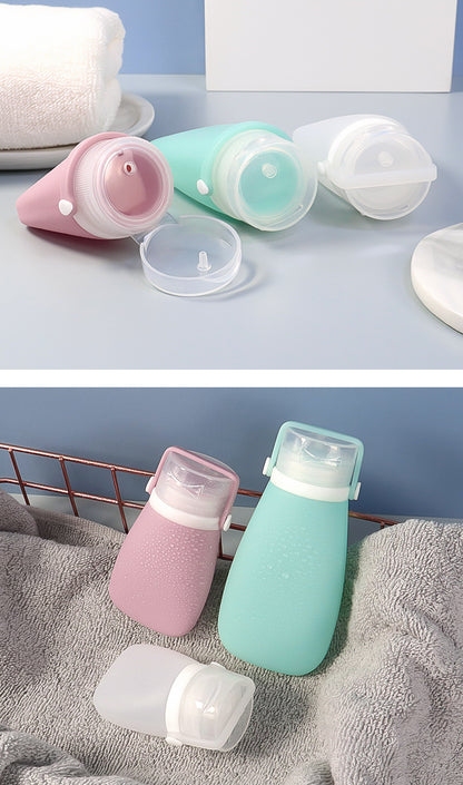 Silicone Travel Bottles for Toiletries, TSA-Approved Leak-Proof Refillable Travel Containers ( 2OZ )