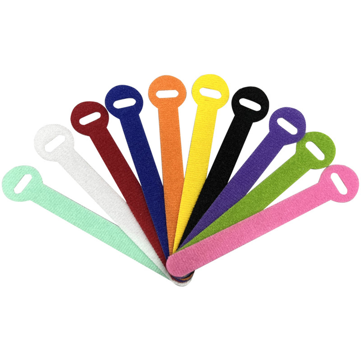 Adjustable 5.9" L Self-Adhesive Cable Ties Cord Straps