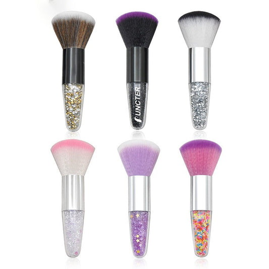 Translucent Color -Handle Powder Brush